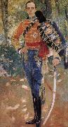 Joaquin Sorolla King Alphonse XIII of uniform cable USA oil painting artist